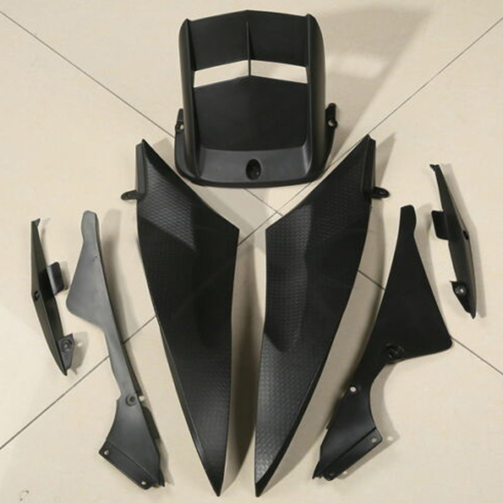 2006-2007 Yamaha YZF R6 YZF-R6 Red White Abs Faining Bodily Set #24