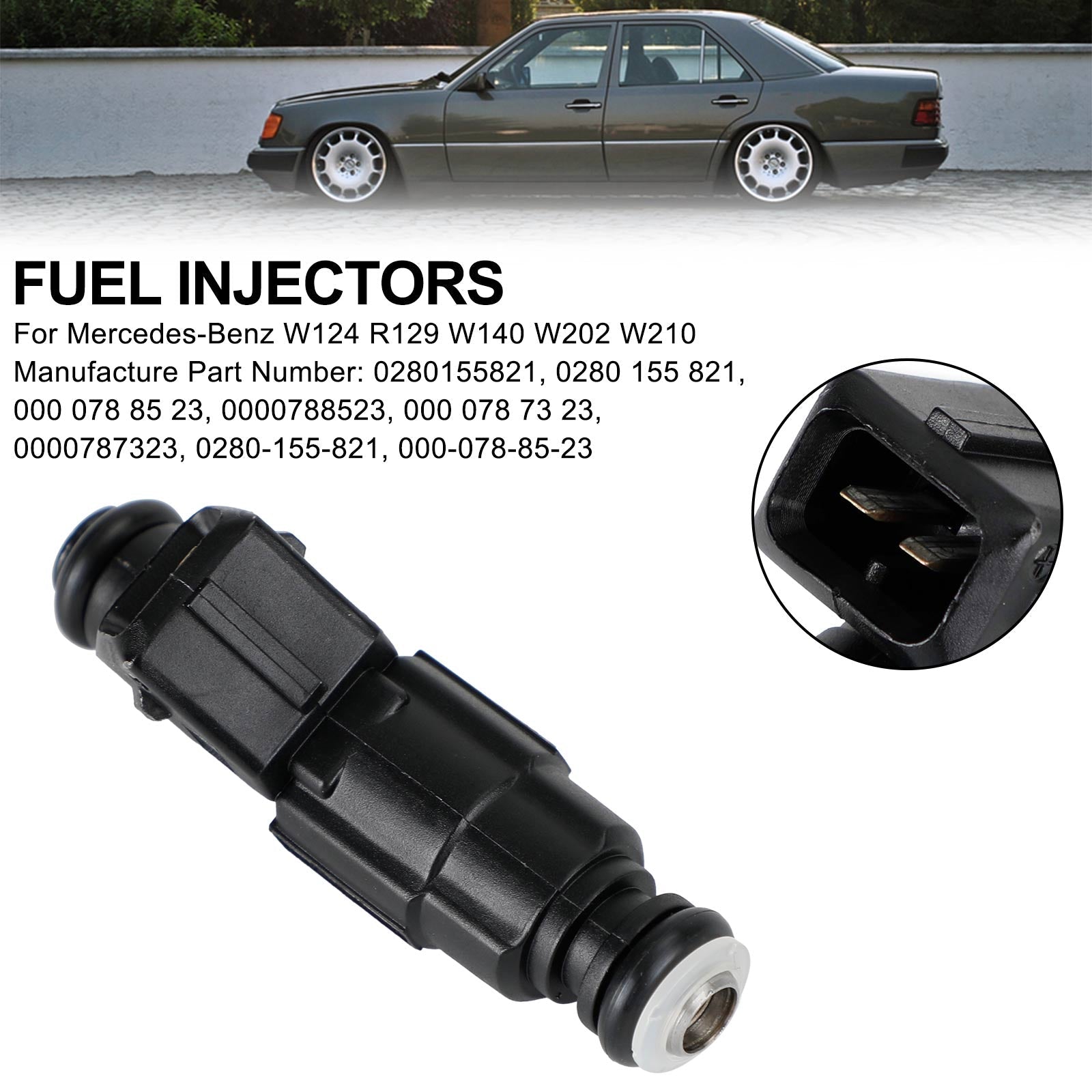 1 pièce Mercedes-Benz W124 R129 W140 W202 W210 Injecteur de carburant 0280155821