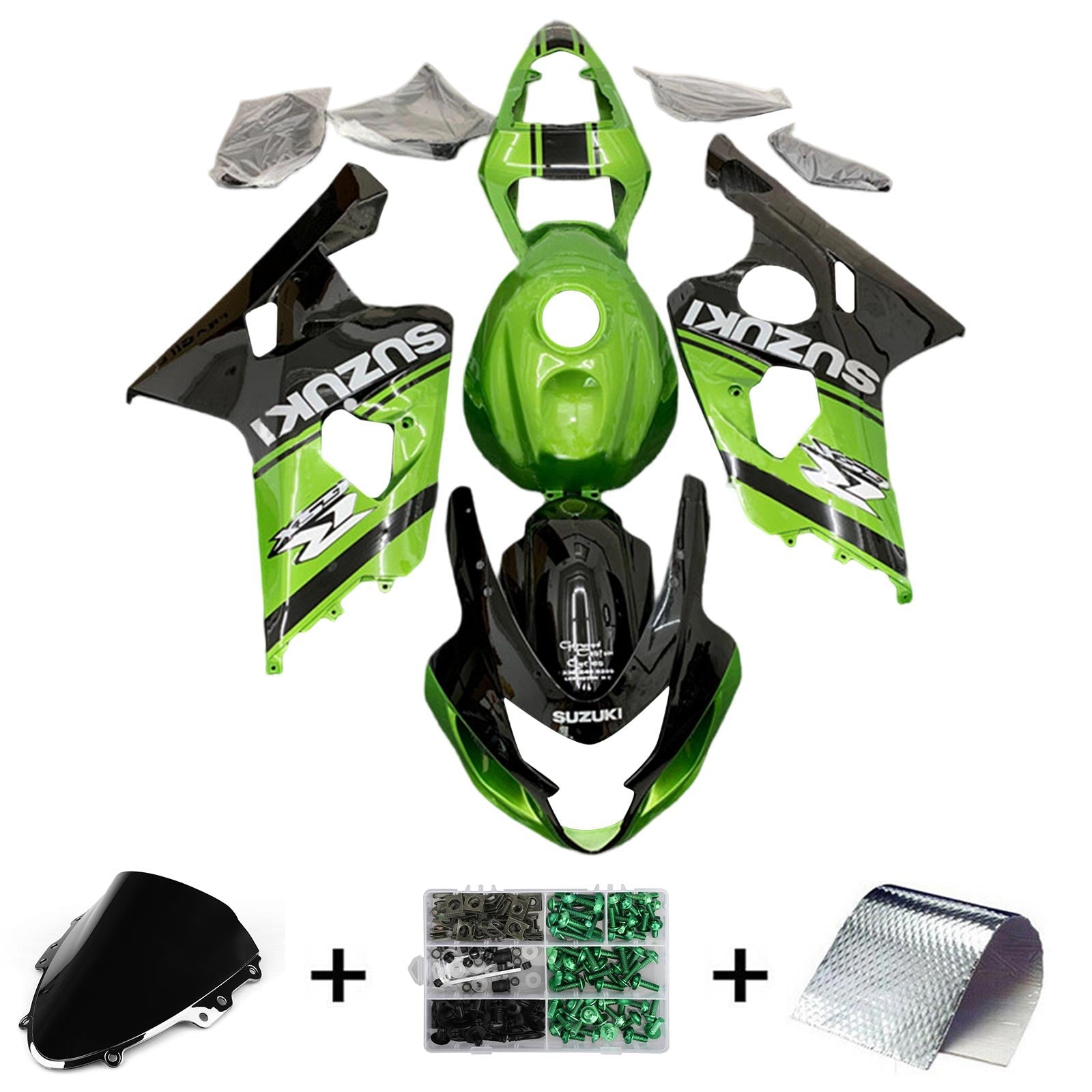 2004-2005 Suzuki GSXR 600/750 K4 Kit de carénage carrosserie plastique ABS