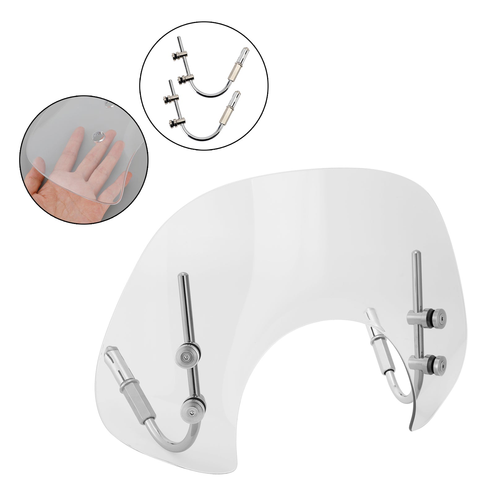 Černé sklo predného skla pre Vespa GTS250 GTS300 2017-2022