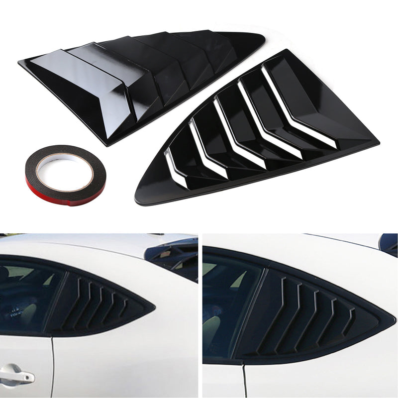 Gloss Black Side Window Louver For 2013-2018 Scion FRS BRZ Toyota 86 GT86