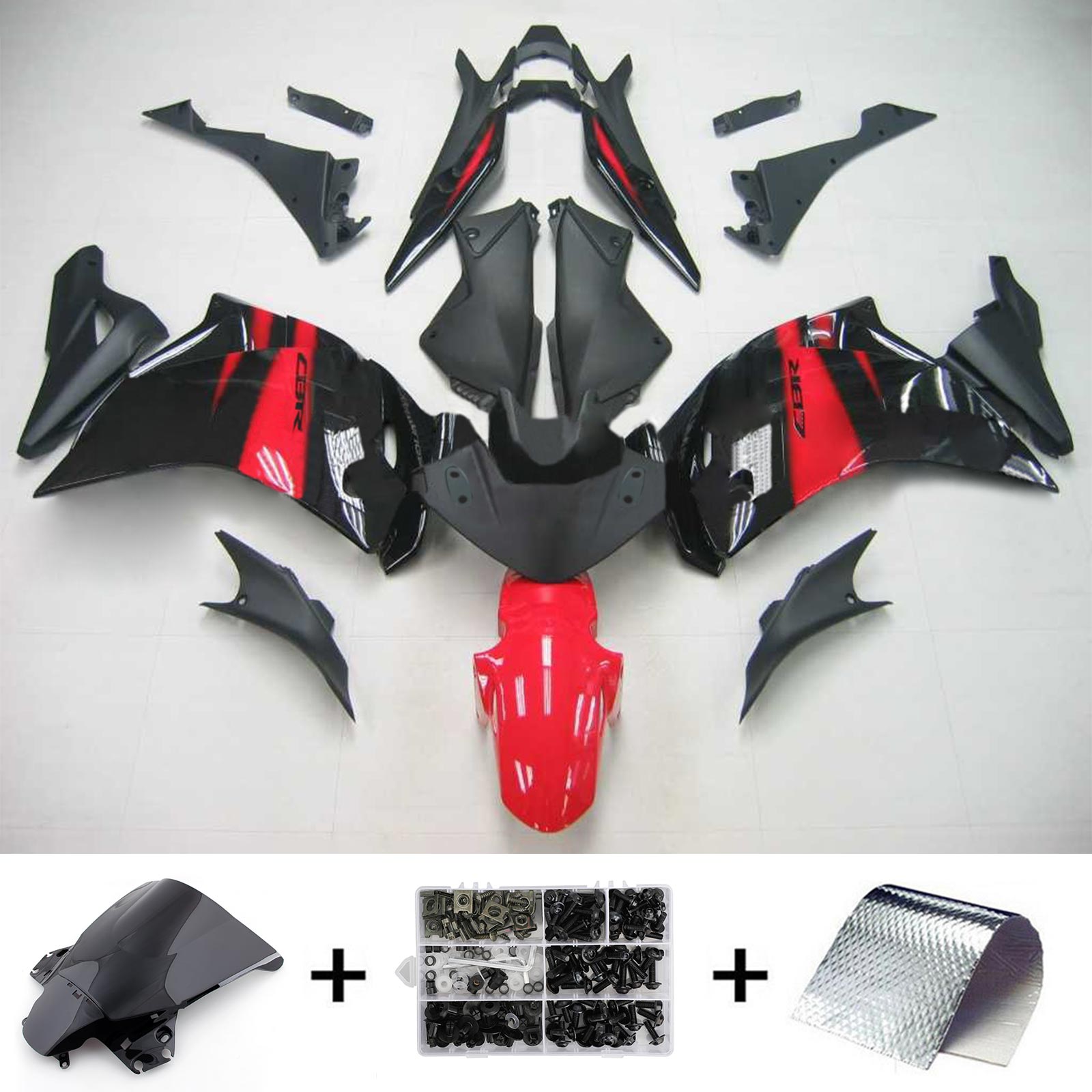 2011-2013 Honda CBR250r Amotopart Injection Fairing Kit Bodywork Plastic Abs # 102