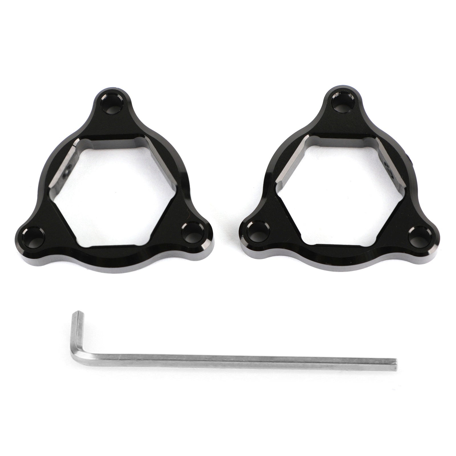 Gaffel före justerare svart 22mm passar för Kawasaki Z1000 03-06 ZX636 Ninja 650R Generic