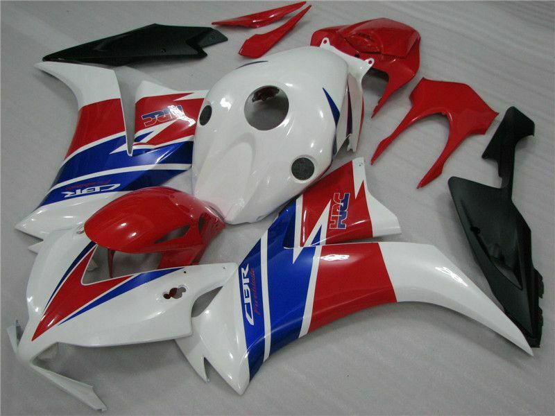 Kit de carénage Amotopart Honda CBR1000RR 2012-2016 blanc rouge