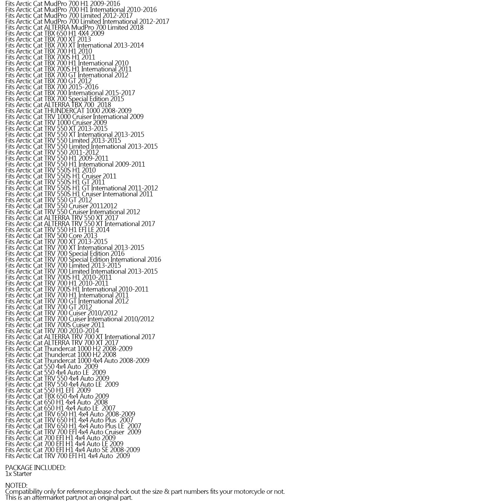0825-013 Výmena štartovacieho motora za arktickú mačku-0825-024 0825-011 Generic