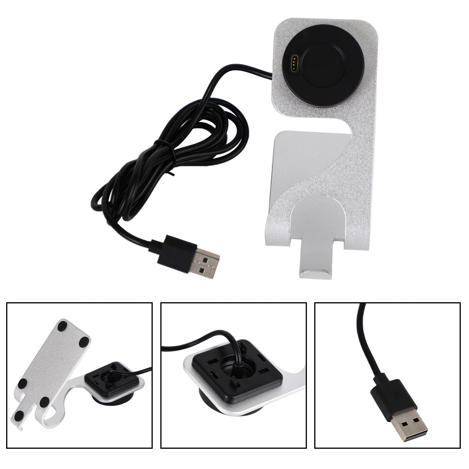 Charger Dock Holder för Fenix 5/6 Plus föregångare 935/945 Titta på tillbehör grå