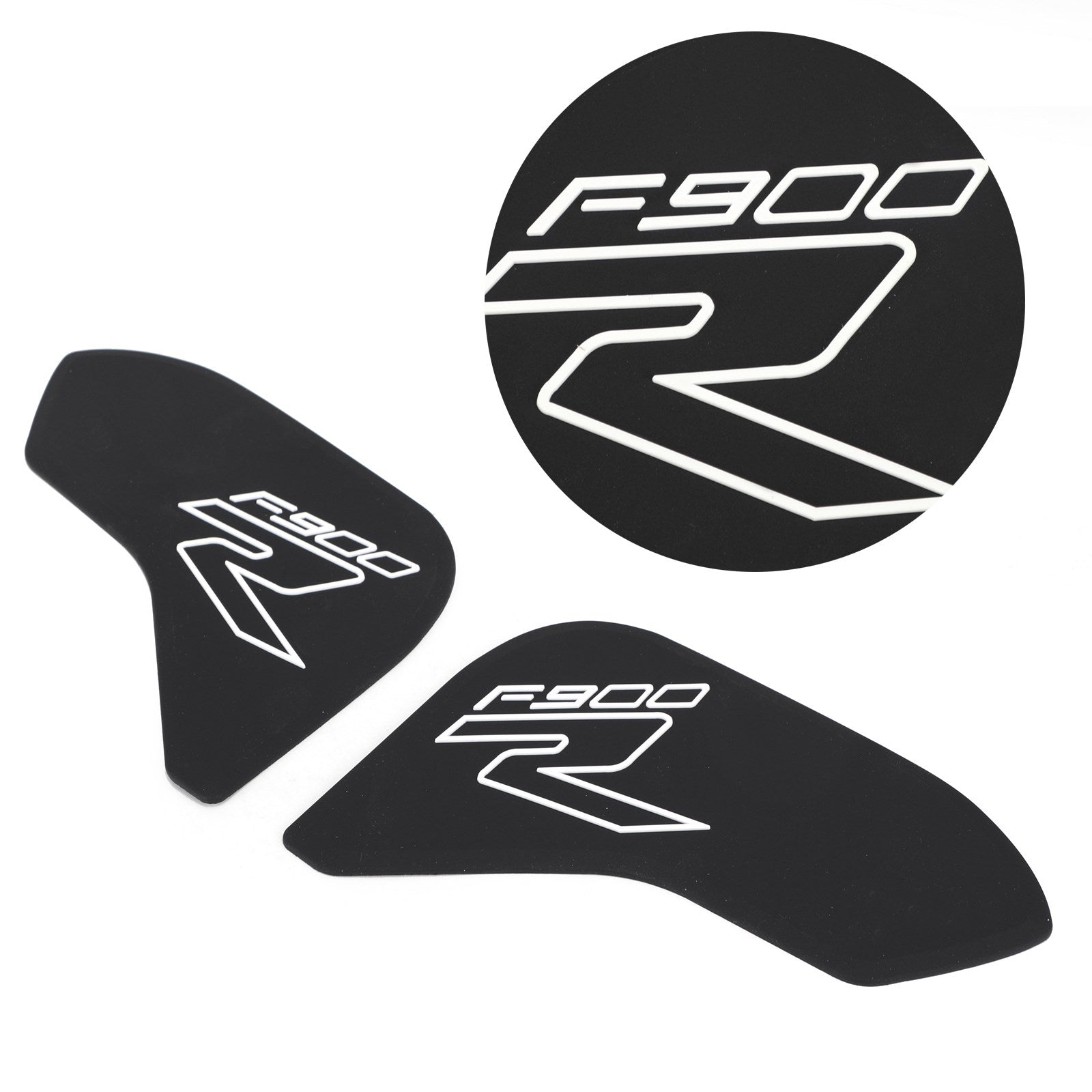 2x Side Tankpad Fuel Tank Protector Fit for BMW F900R 2020 laget av gummi svart generisk