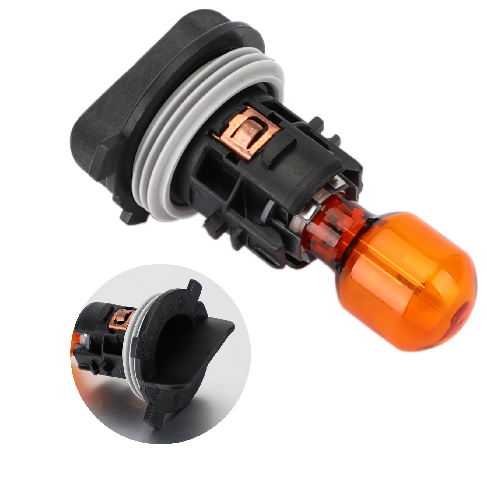 Philips With Socket PWY24W 12174NA 12V24W Lamp Amber Bulb Turn Singal Light Generic