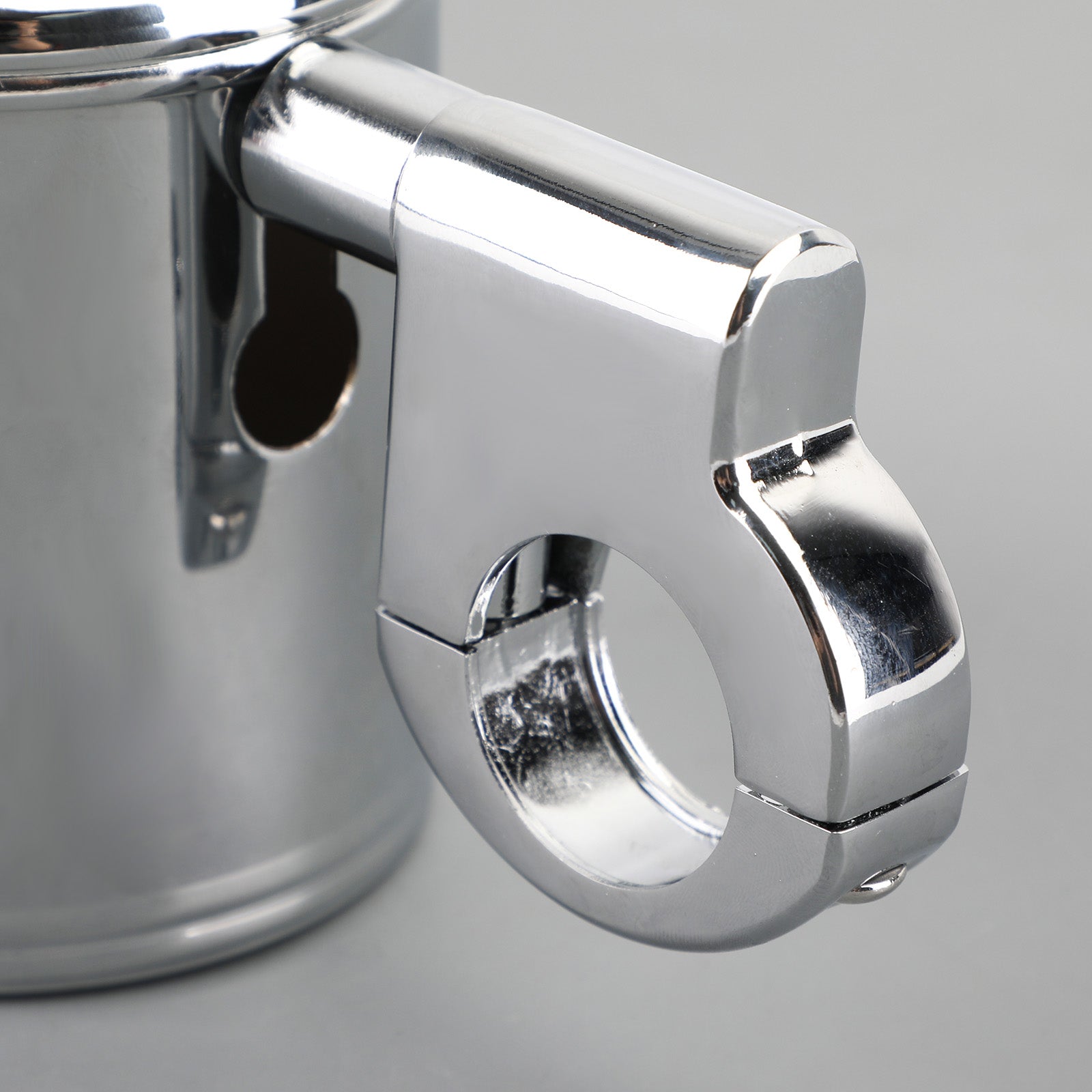 Krom mugghållare för motorcykel, ATV, passar för 7/8" 1" 1-1/4" Styre Universal Generisk