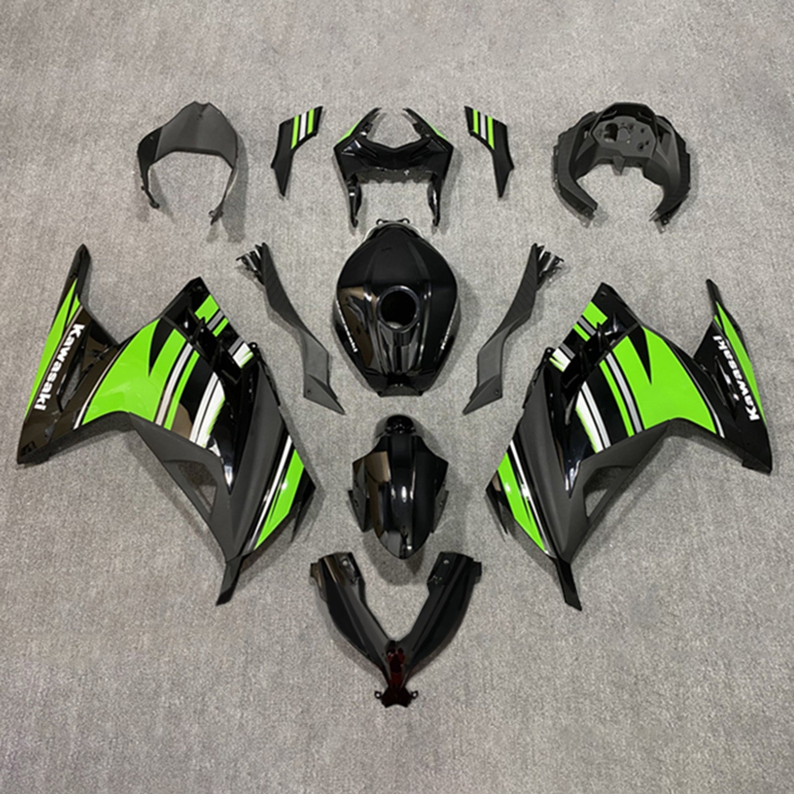 2013-2024 Kawasaki Ex 300/Ninja 300 Kit de carénage injection Bodywork Abs en plastique