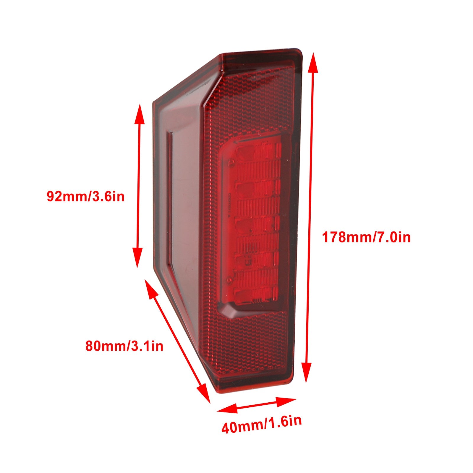2412774 UTV TAIL Light for Polaris Ranger Crew 570 XP 900 Allmänt 2013-2020 Generic