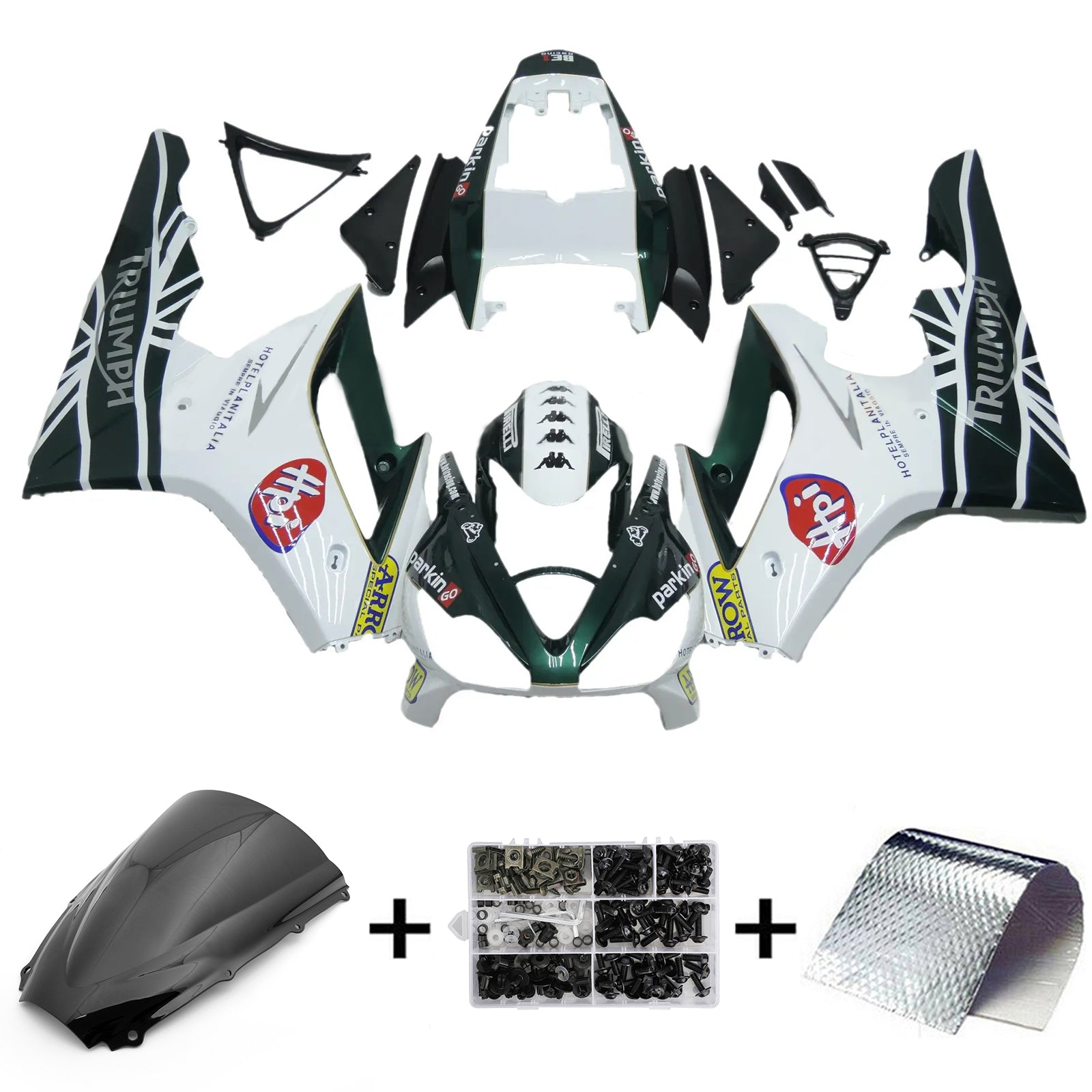 2006-2008 Triumph Daytona 675 Kit carénage carrosserie plastique ABS