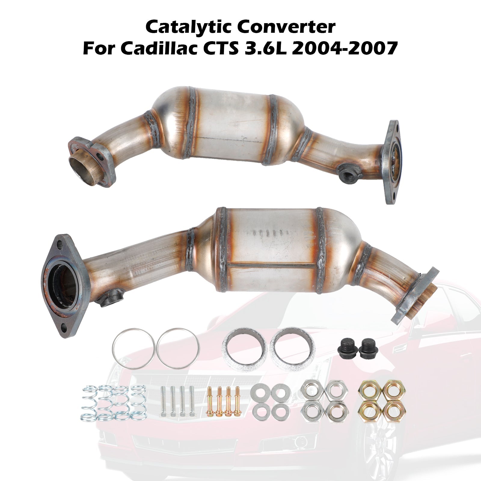 Igjen & Høyre katalysatorsett for Cadillac CTS 2.8L/3.6L 2005-2007