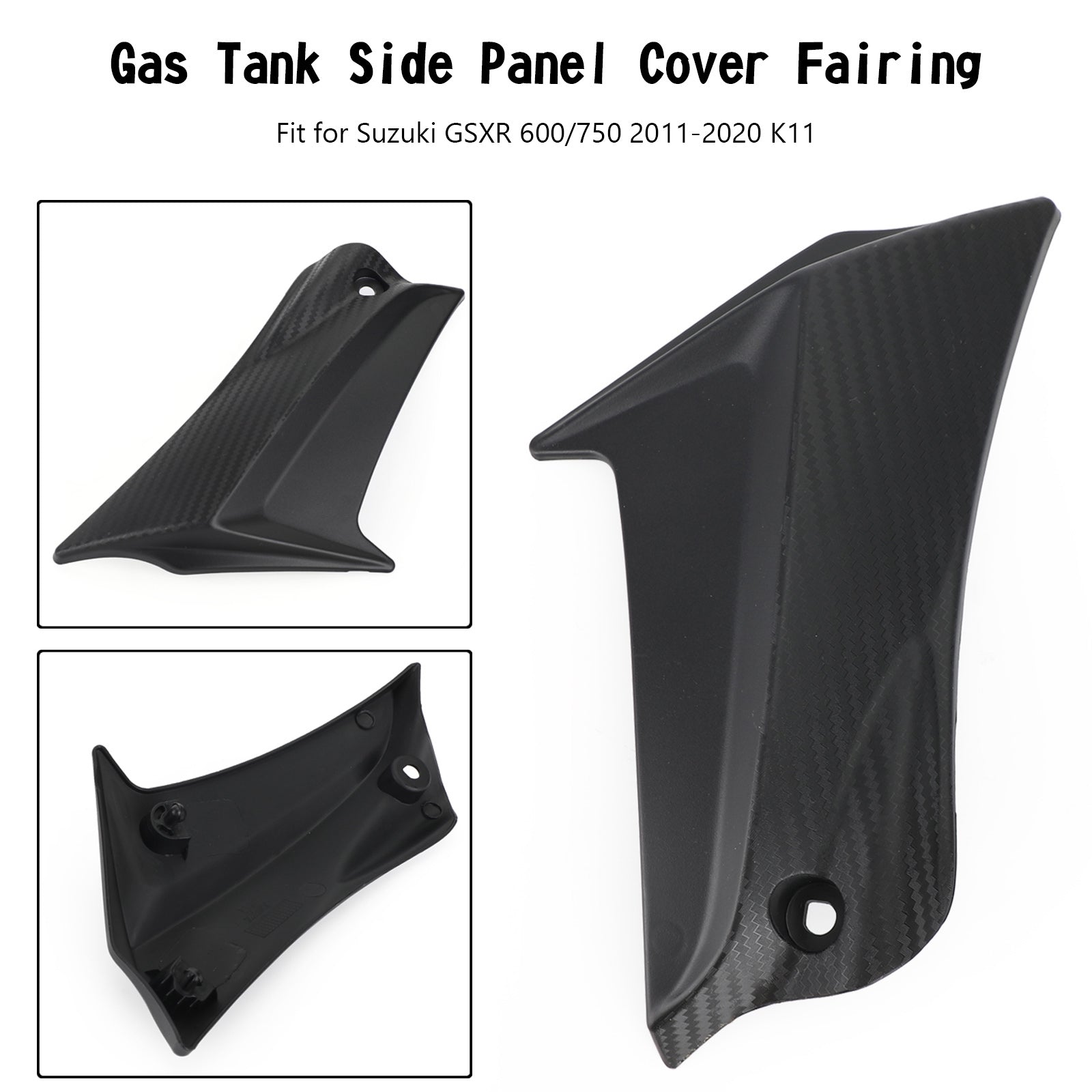 Tanksidan trimtäckpanelen som mässar Cowl för Suzuki GSXR 600/750 2011-2020 K11 Generic