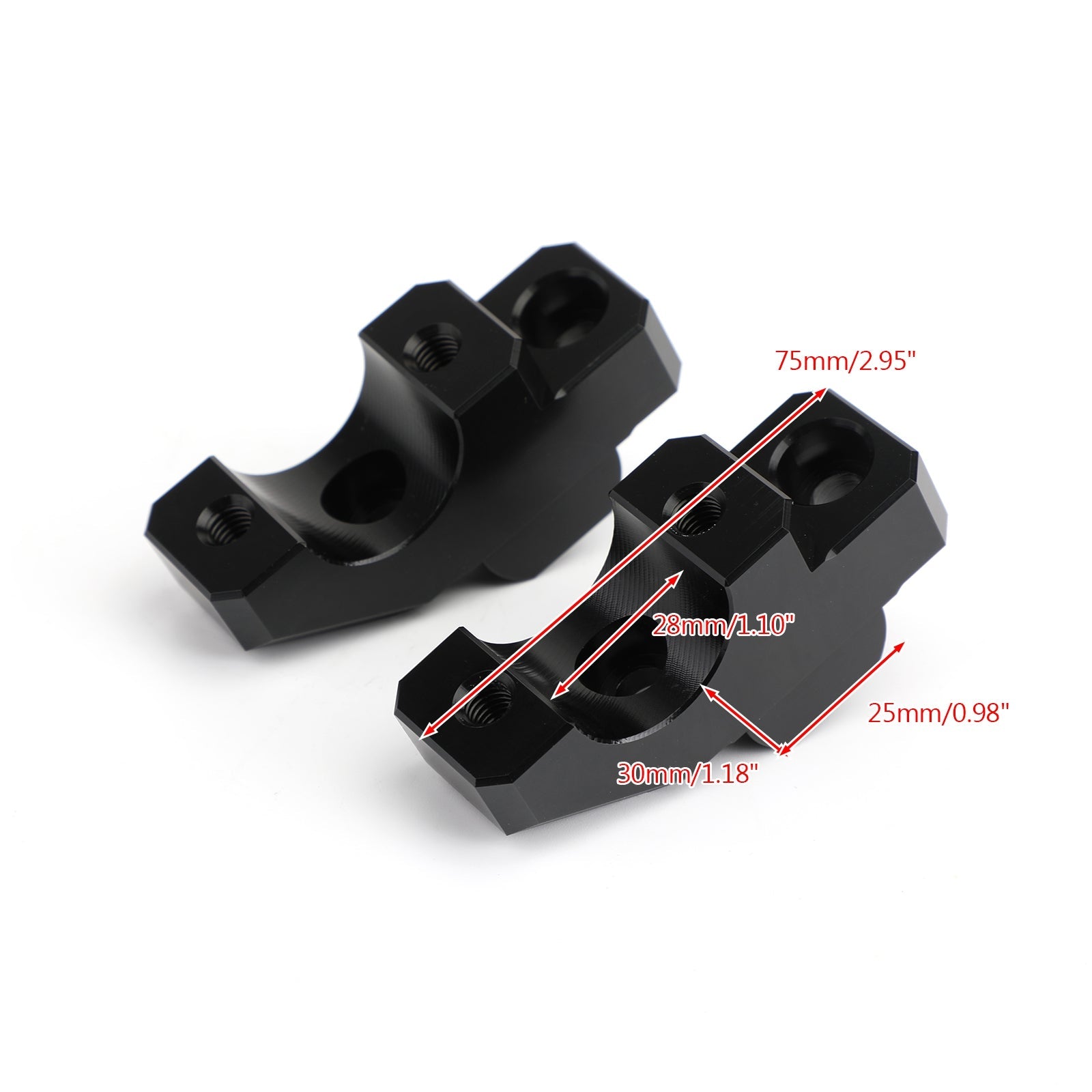 ÉLÉVATEURS DE BARRE DE GUIDON NOIR BARBACK POUR YAMAHA MT09 TRACER 900 GT FJ09 2015-2019