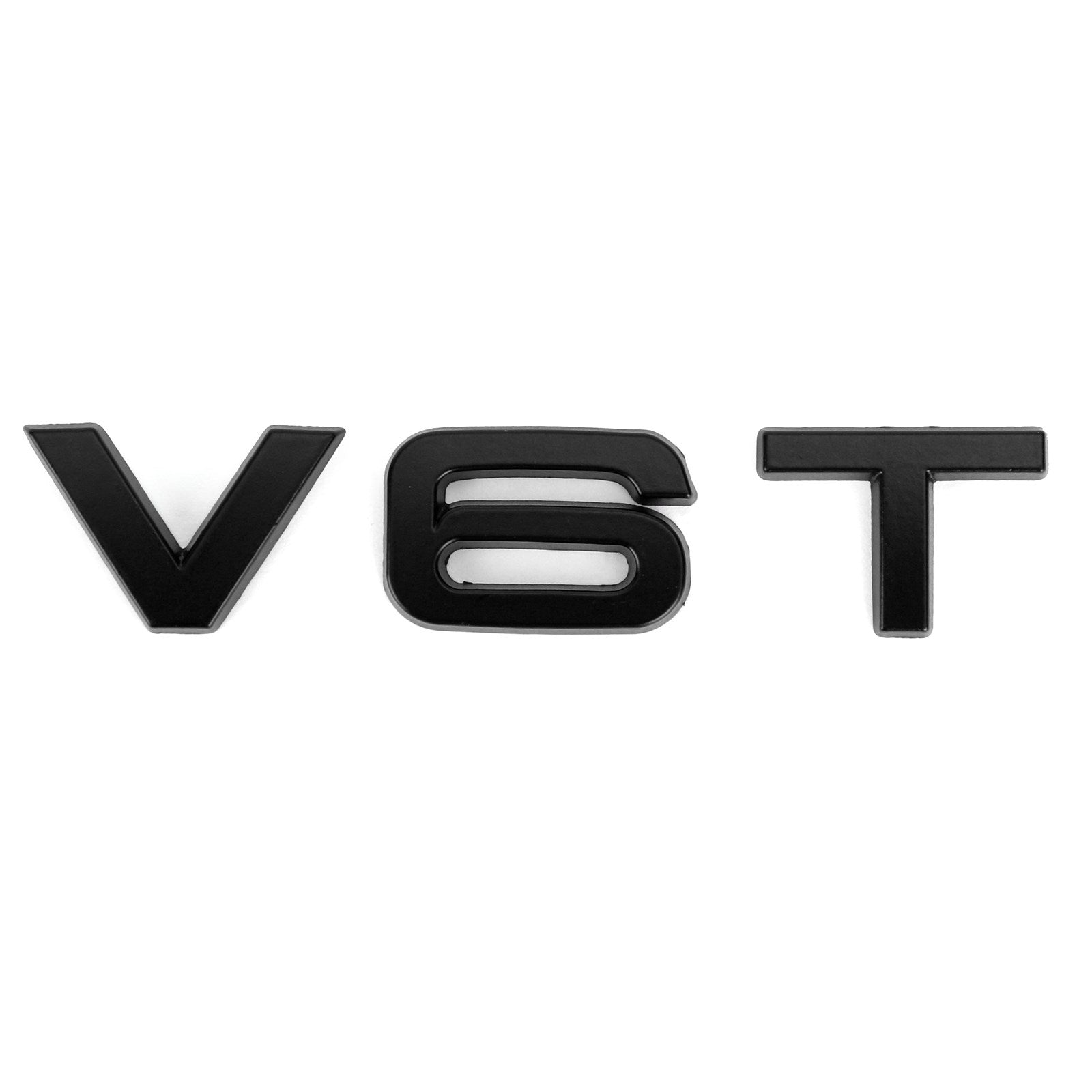 V6T Emblem Badge Fit för Audi A1 A3 A4 A5 A6 A7 Q3 Q5 Q7 S6 S7 S8 S4 SQ5 Black