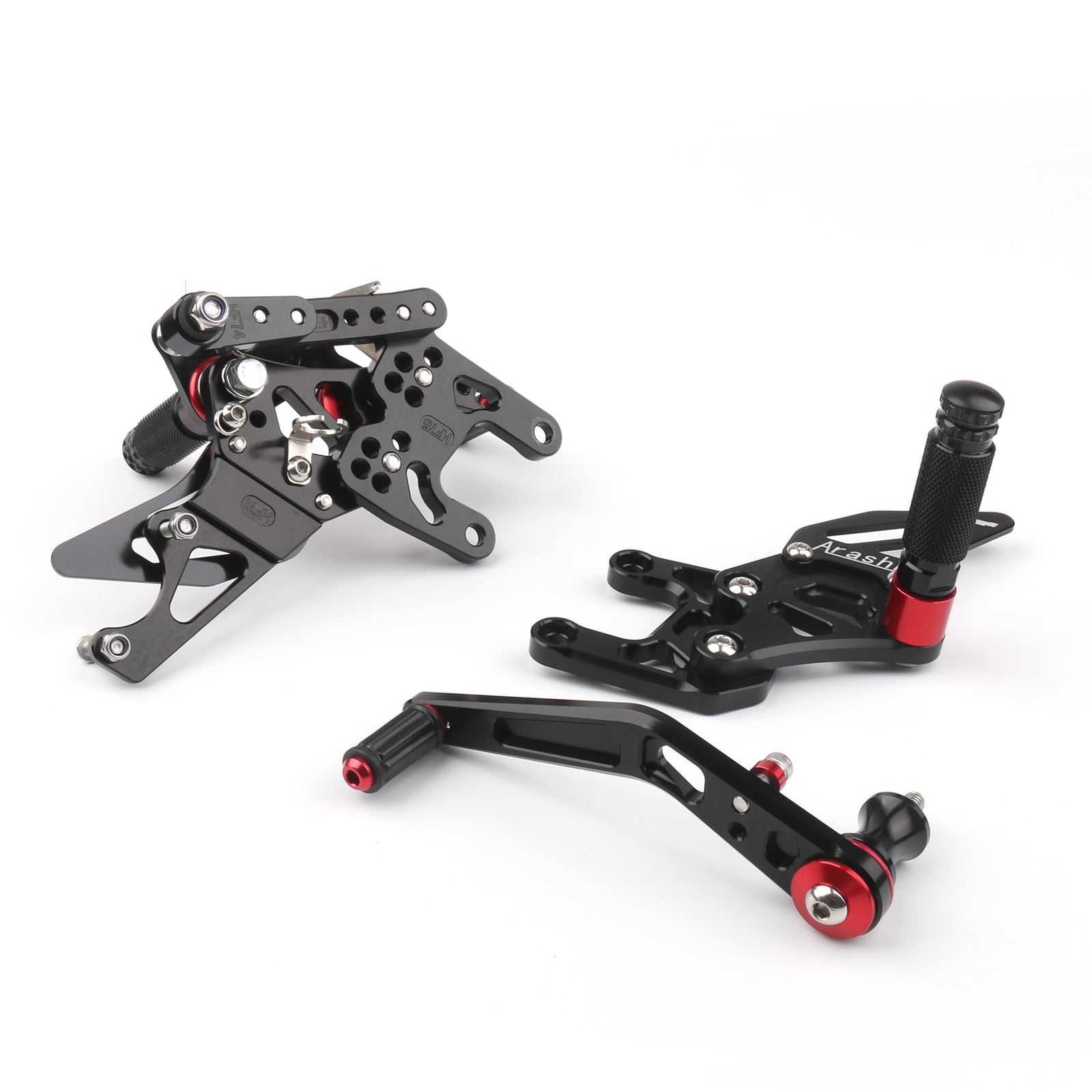 Rearset Foot Pugs Bakre sett fotstøtte for Honda CBR1000 CBR 1000 2012-2018 Generisk
