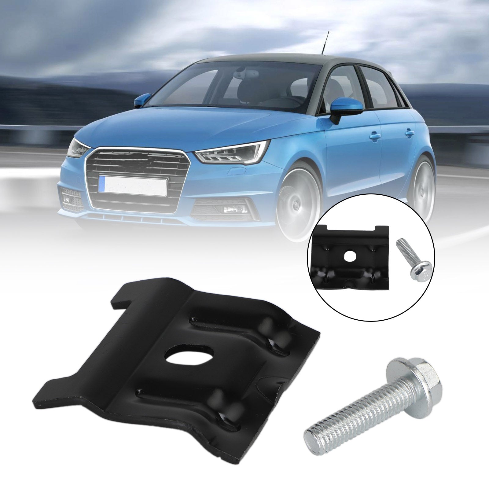 Batteri hold ned klemmebrakett + bolt for VW Golf MK5 MK6 1J0803219 + N10109210