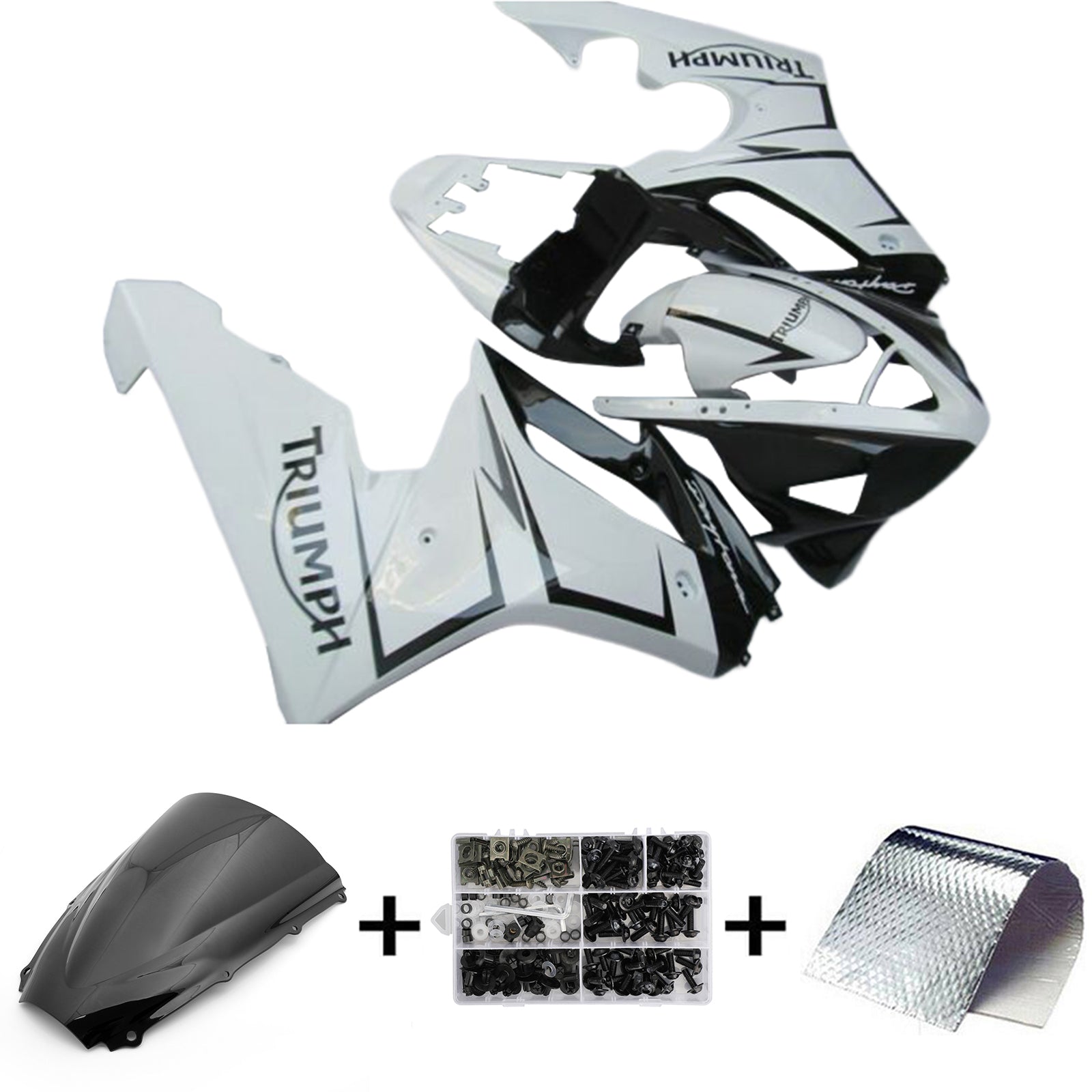 2006-2008 Triumph Daytona 675 Kit de carénage kit de carrosserie en plastique Abs