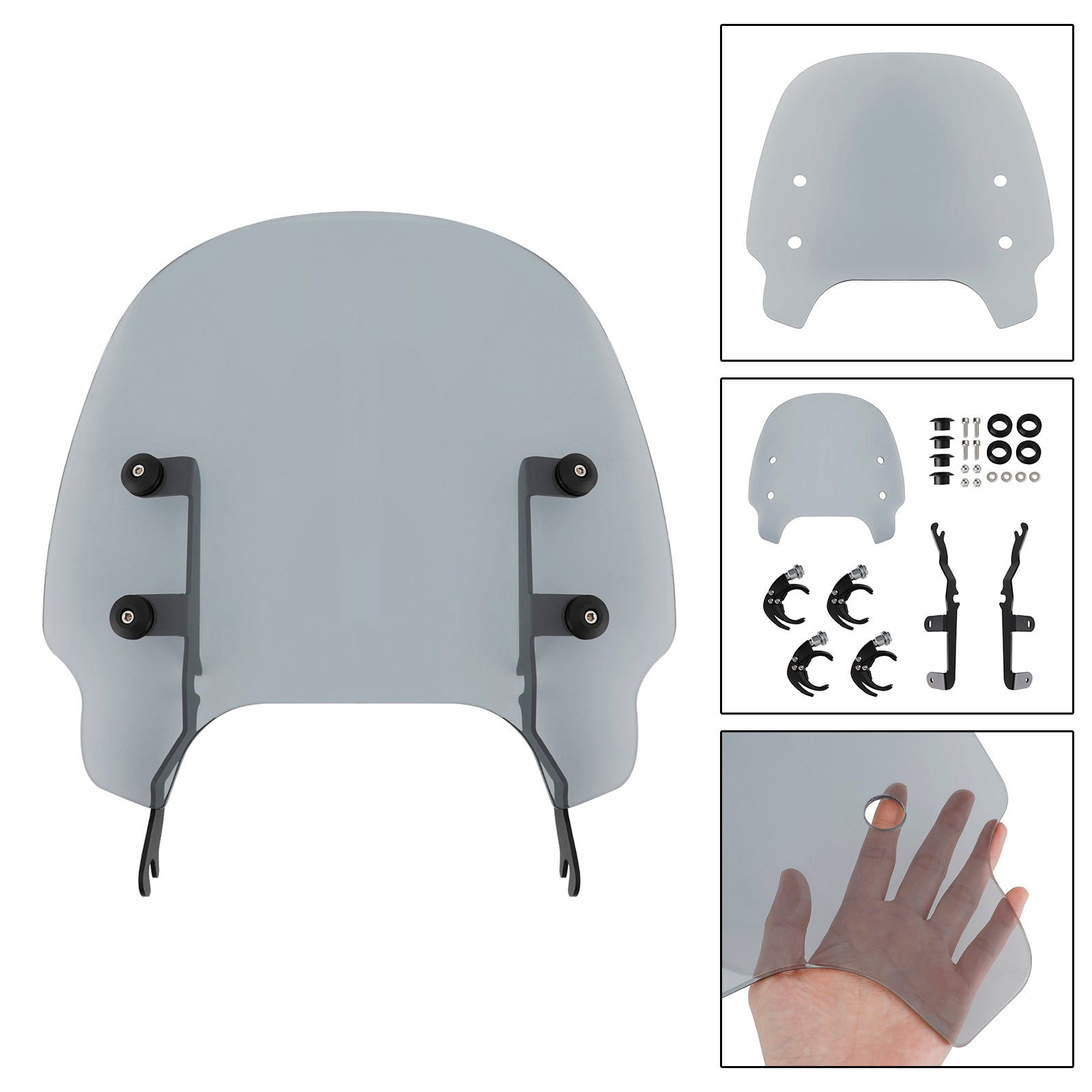 Parabrisas de motocicleta ABS apto para Sportster S RH1250 2021-2022 Fedex Express