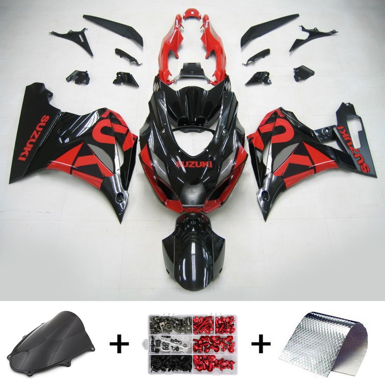 2017-2025 Suzuki GSXR1000 K17 Injektionsmässa Kit Bodywork Plastic ABS #101