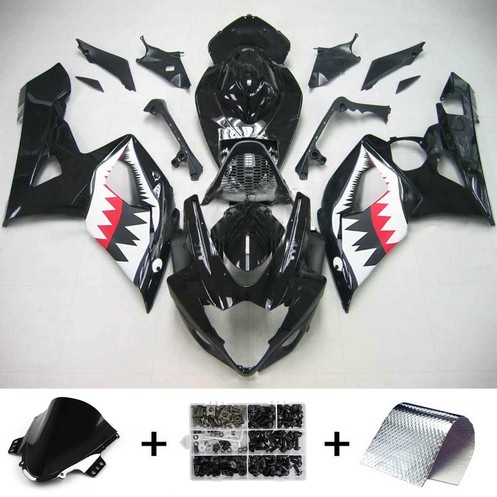 2005-2006 SUZUKI GSXR1000 K5 AMOTOPART INJEKTION FAIRING KIT BOODYWORK ABS #129
