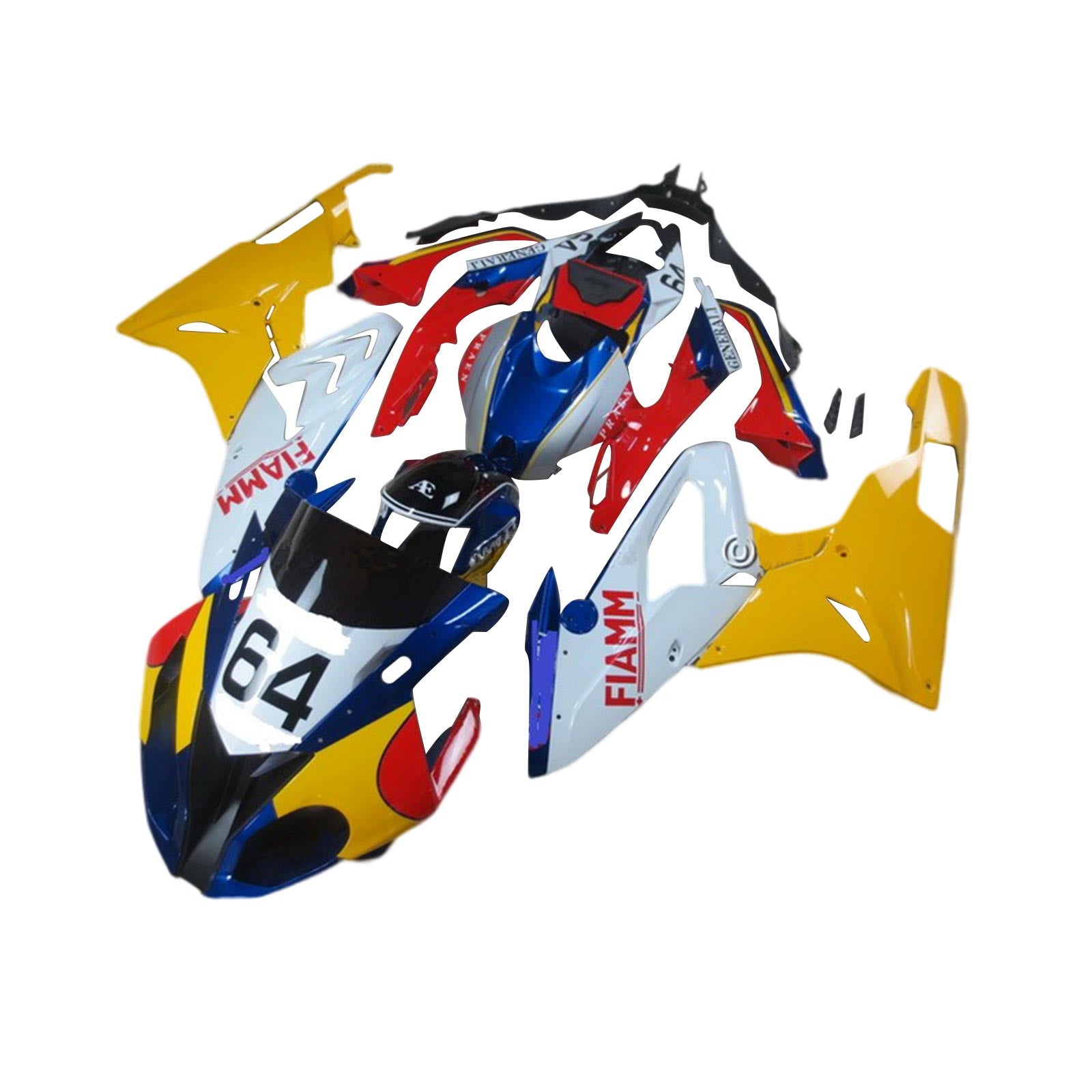 2015-2016 BMW S1000RR Kit de carénage Kit de carrosserie Plastique Abs