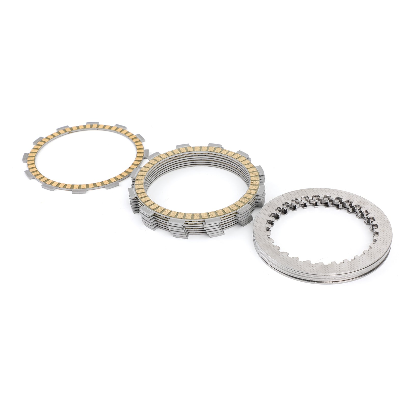 Kopplingssats stål & Friktionsplattor för Suzuki GSX 600 750 F GSF650 Bandit 98-06 Generisk