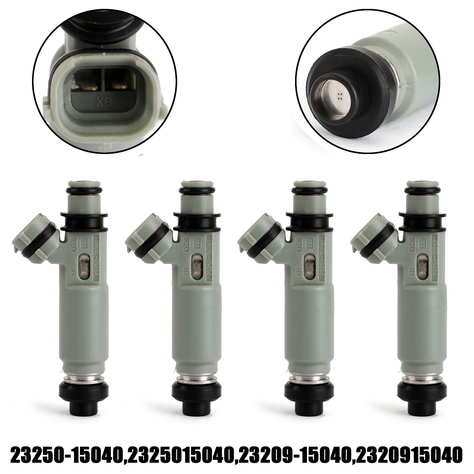 Ensemble de 4 injecteurs de carburant 23250-15040 pour Toyota Corolla AE11 4afe Soluna Al50 Corona Generic