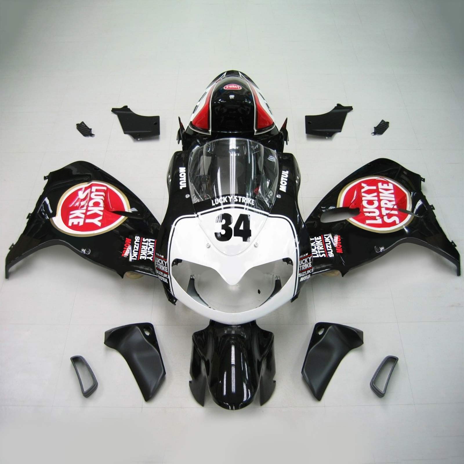 1998-2003 Suzuki TL1000R Amotopart Injeksjon Fairing Kit Bodywork Plast Abs #135