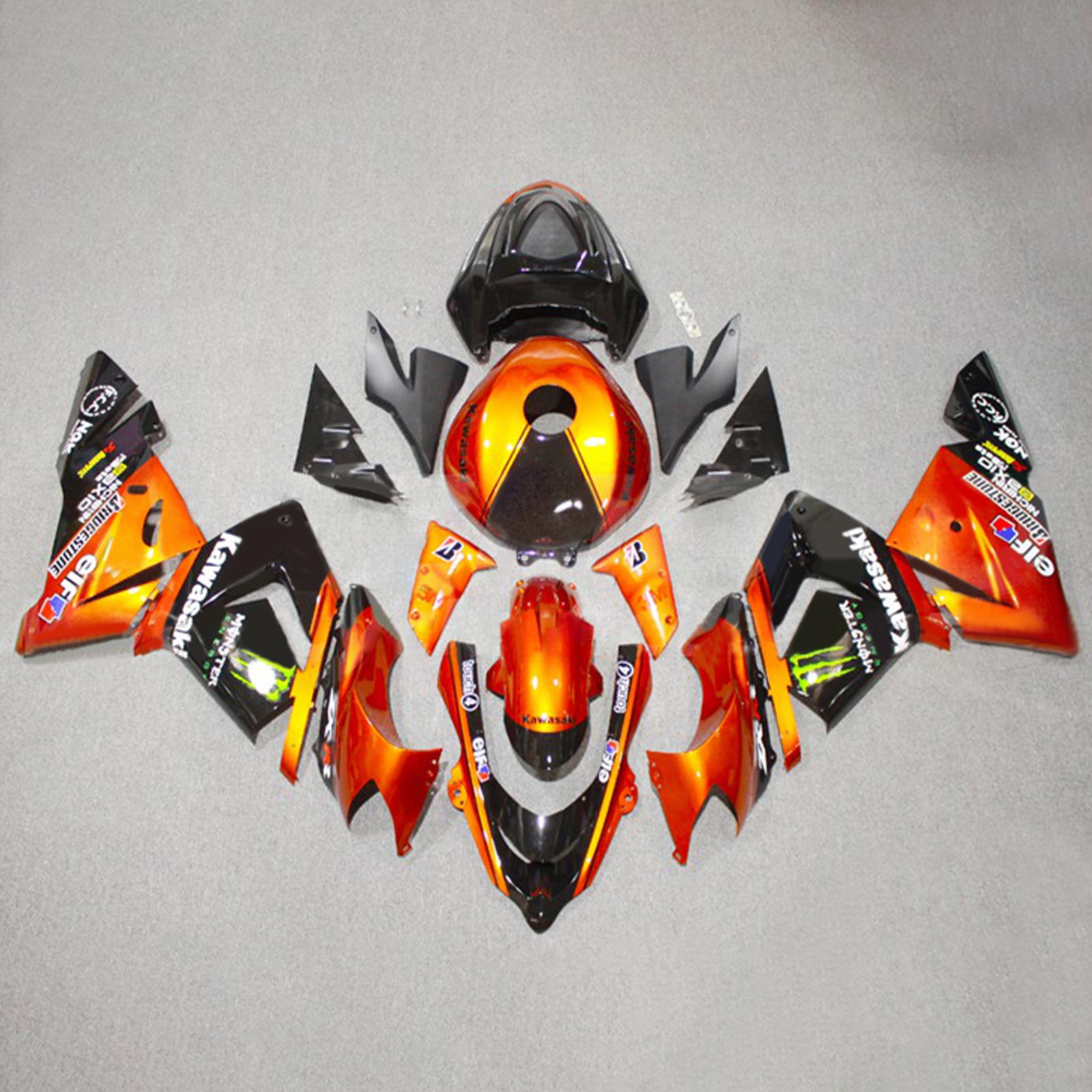 2004-2005 Kawasaki ZX10R Fairing Kit Bodywork plast Abs