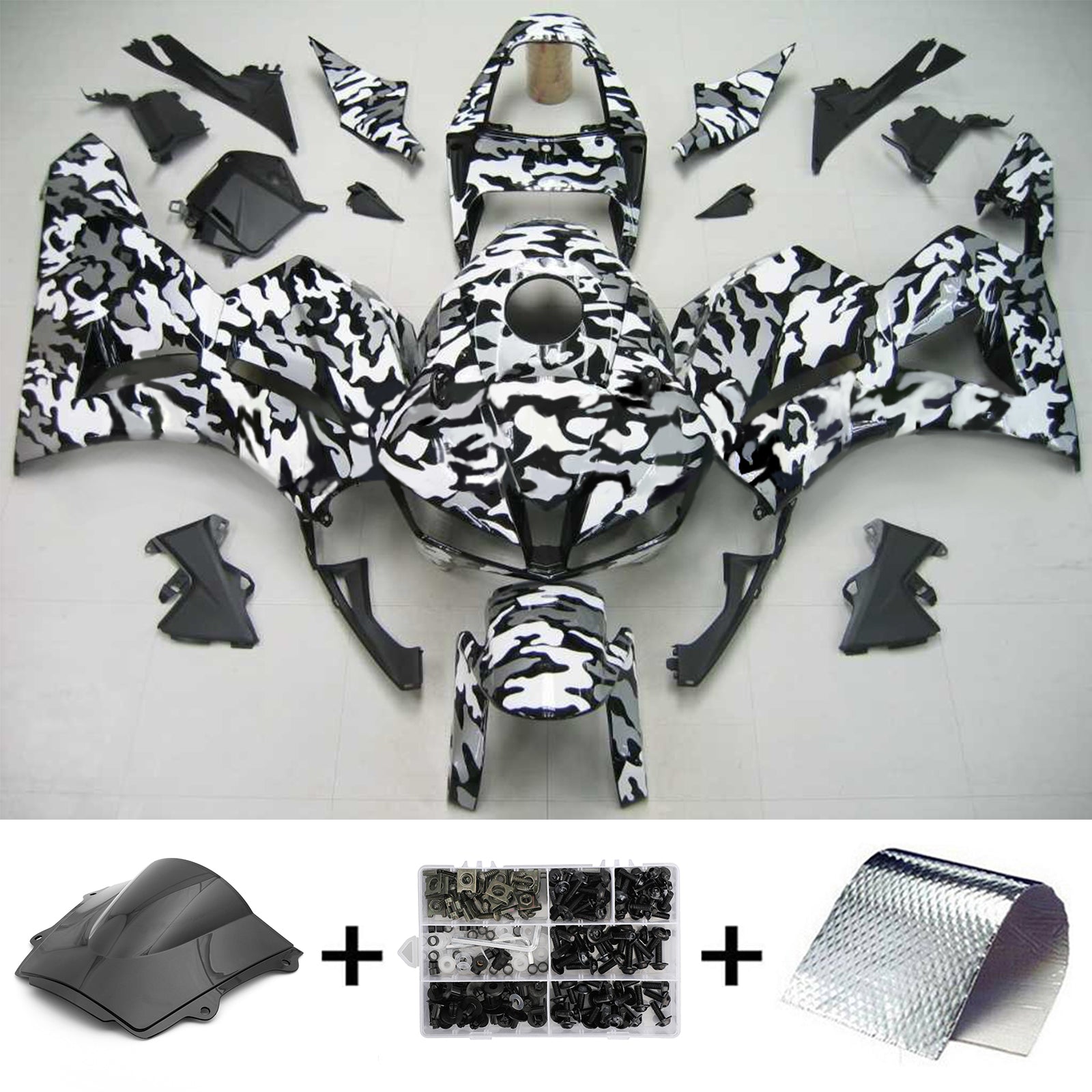 2013-2023 Honda CBR600RR F5 Kit de carénage d'injection carrosserie plastique ABS #101
