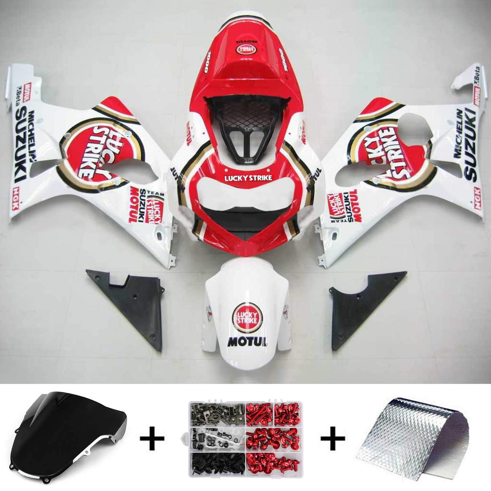 2000-2002 SUZUKI GSXR1000 K1 K2 AMOTOPART INJESITAL FAIRING KID BOODYWORK ABS #101