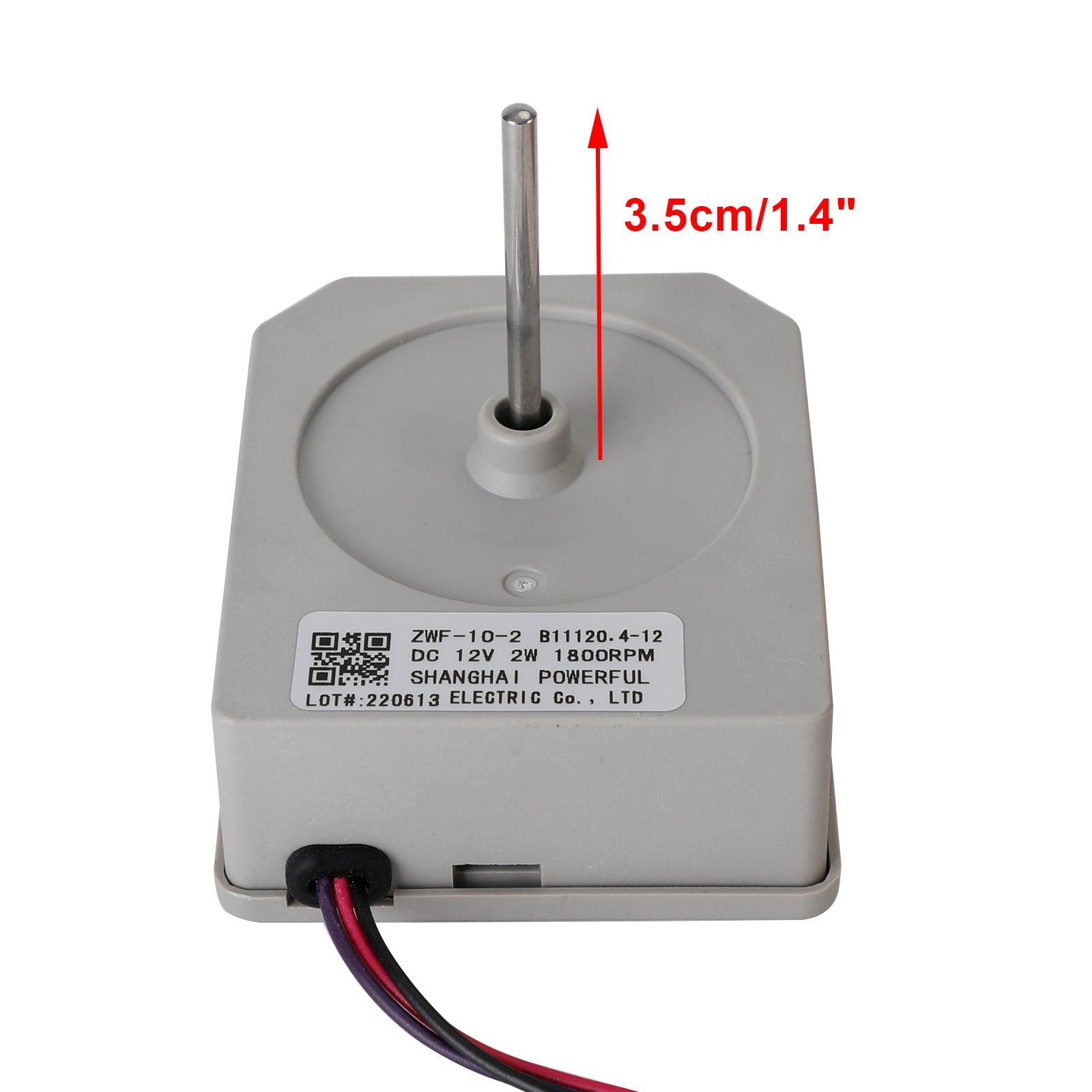 Motor do ventilador de geladeira 2W DC12V 2W para Meiling Double Door Refrigerator ZWF-10-2