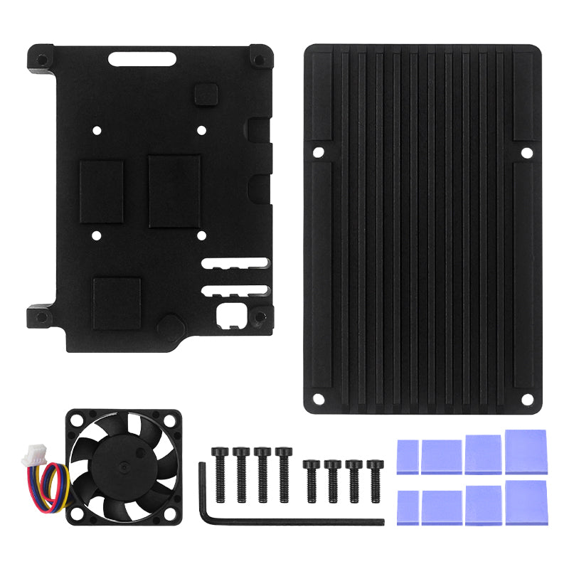 Metal Casing Raspberry Pi5 Resfriamento passivo Alumínio Casting Opcional Refrigere