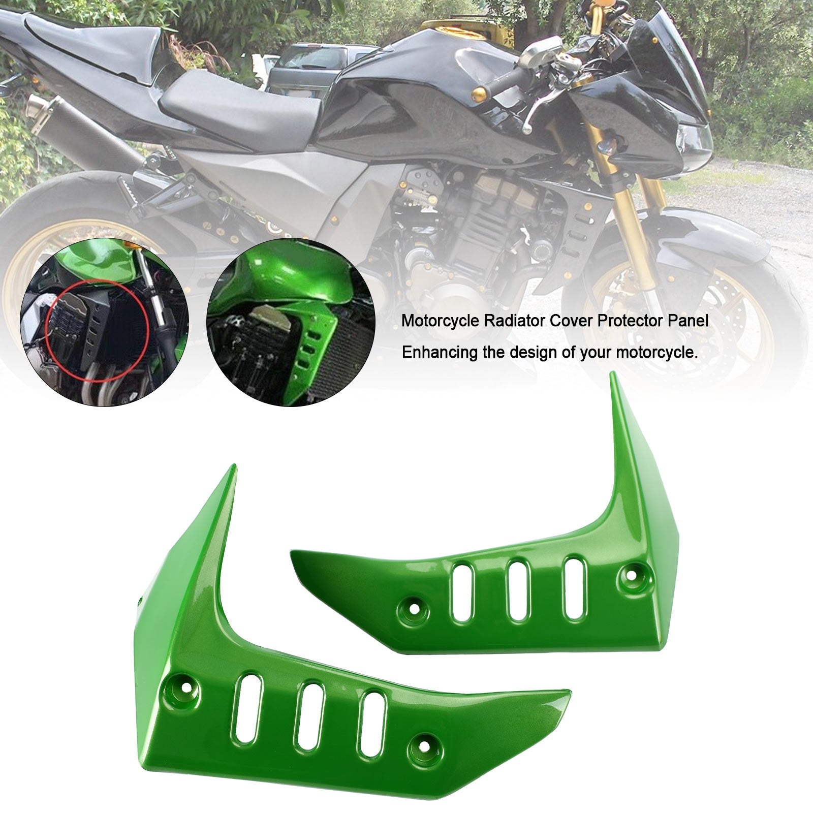 Panel chrániča krytu motocyklového chladiča pre kawasaki Z750 2004-2007 generický