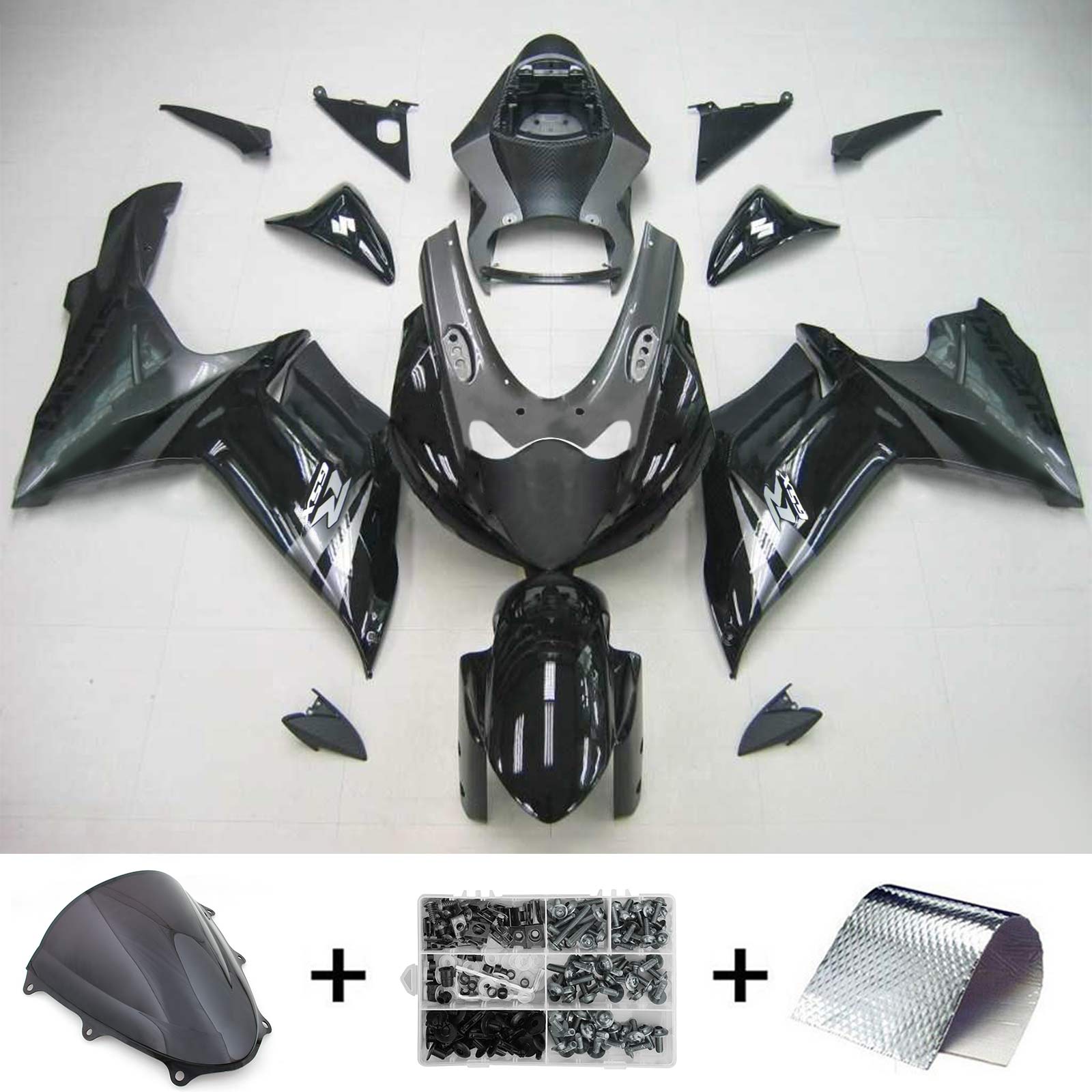 2011-2024 Suzuki GSXR 600/750 K11 Kit de carénage d'injection Amotopart carrosserie plastique ABS #101