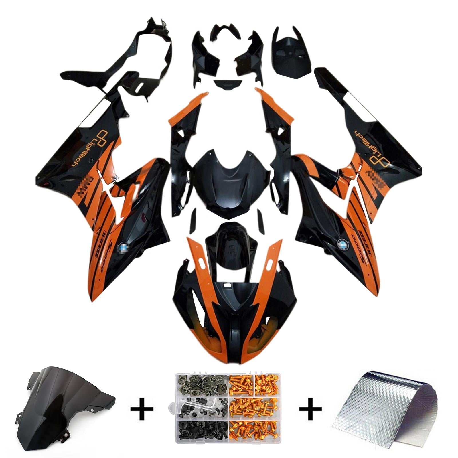 2015-2016 BMW S1000RR Kit Carénage Carrosserie Plastique ABS