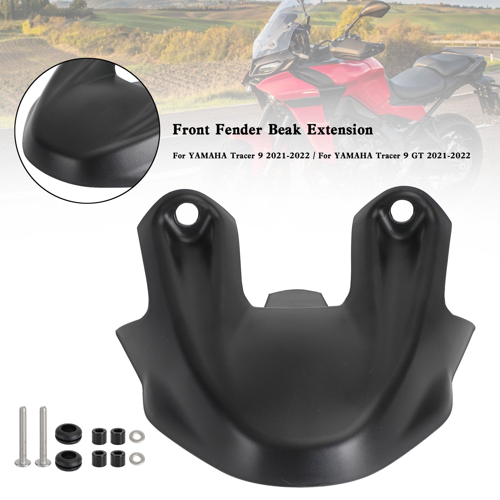 Yamaha Tracer 9 GT 2021-2022 Framhjulet näsa konkonförlängning