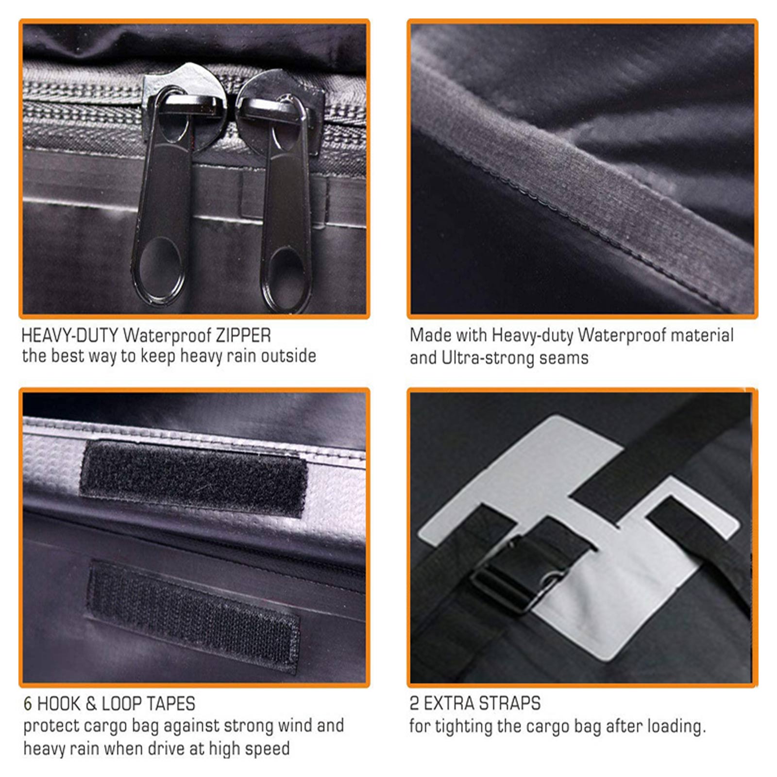 Bolsa impermeable para techo de coche, bolsa de carga, almacenamiento de equipaje, cubo, viaje