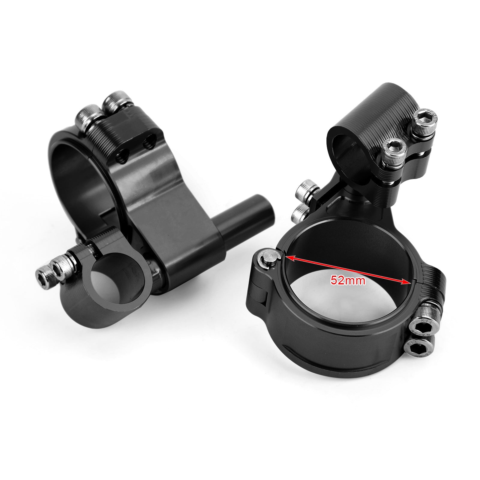 Kit de guidon de Tube de fourche CNC rotatif réglable universel, Clip de billette 52mm générique