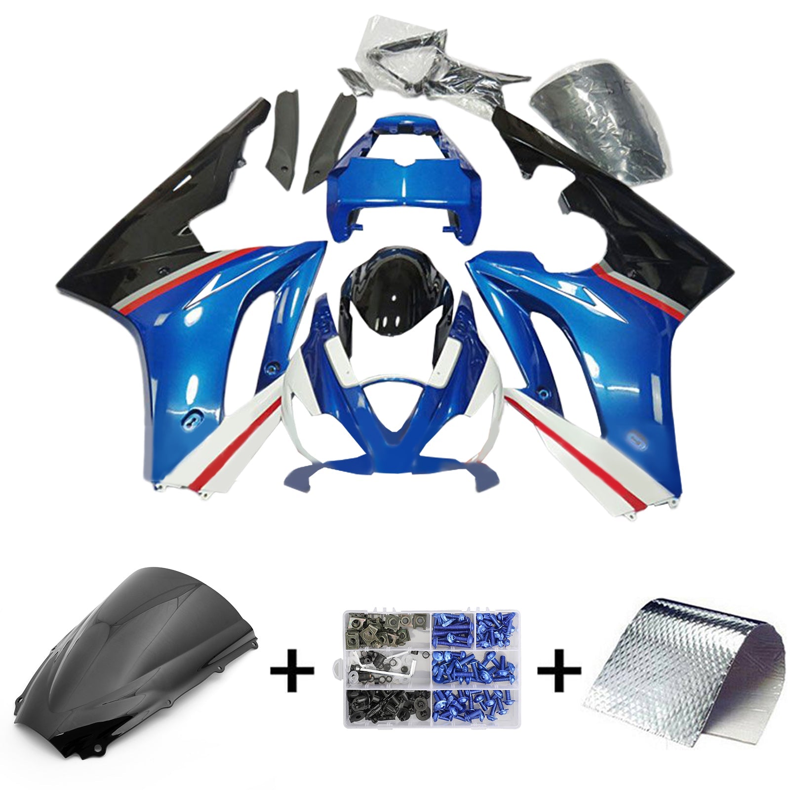 2006-2008 Triumph Daytona 675 Kit de carénage kit de carrosserie en plastique Abs