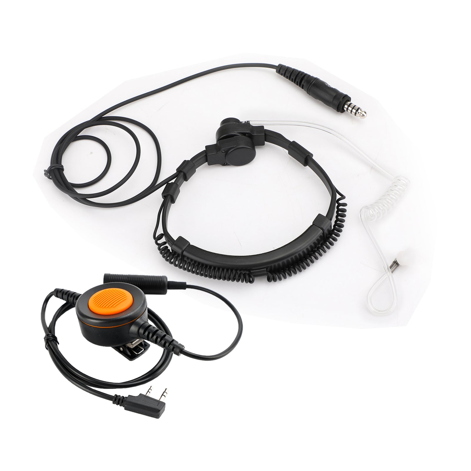 7.1mm Big Plug Tactical Throat Headset 6-stift U94 PTT för TH-D7 TH-F6 TH-K2 TH-21