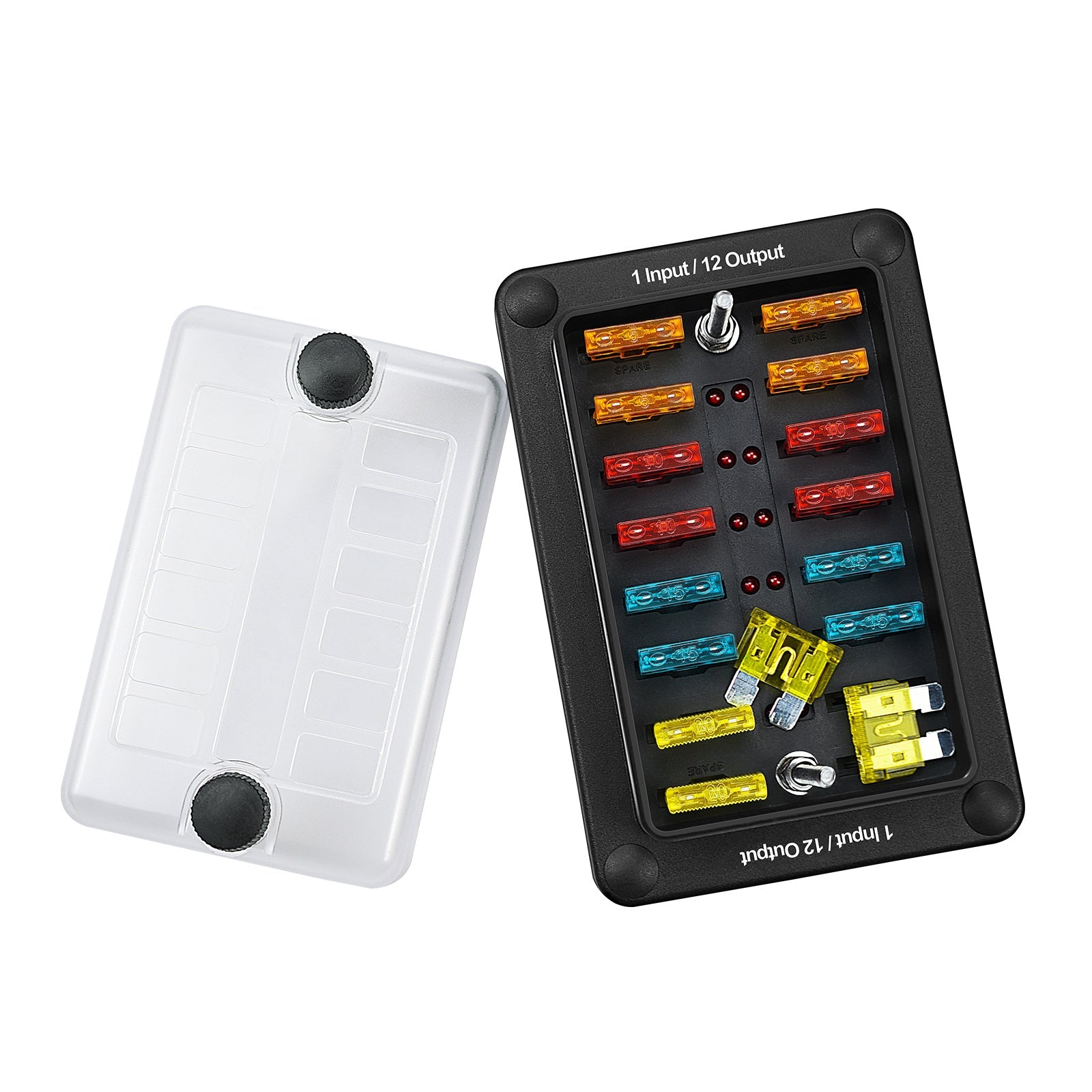 6-weg/12-weg meszekeringkastblokhouder ATO ATC voor auto-marineboot waterdicht