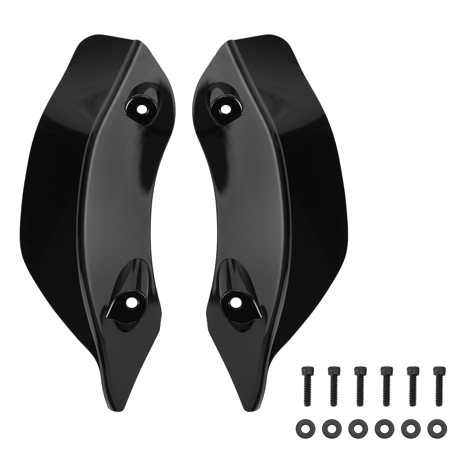 Defletor de vento de asa lateral do pára-brisa para turnê Glide 2015-2021 genérico