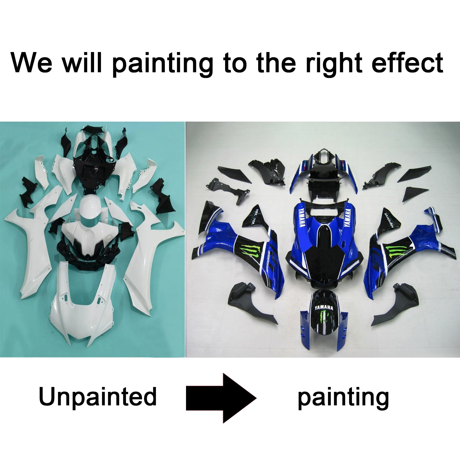 2020-2025 Yamaha YZF R1 Injectiekuipset Carrosserie Kunststof ABS #101