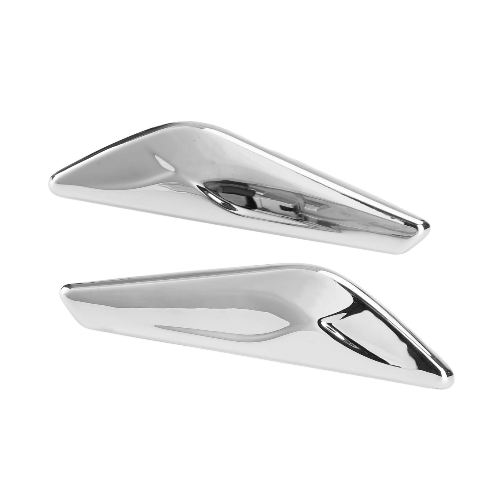 Paar Chrome Front Side Spatbord Trim Finisher 51117338569/570 Voor BMW F25 F26 X3 Generiek