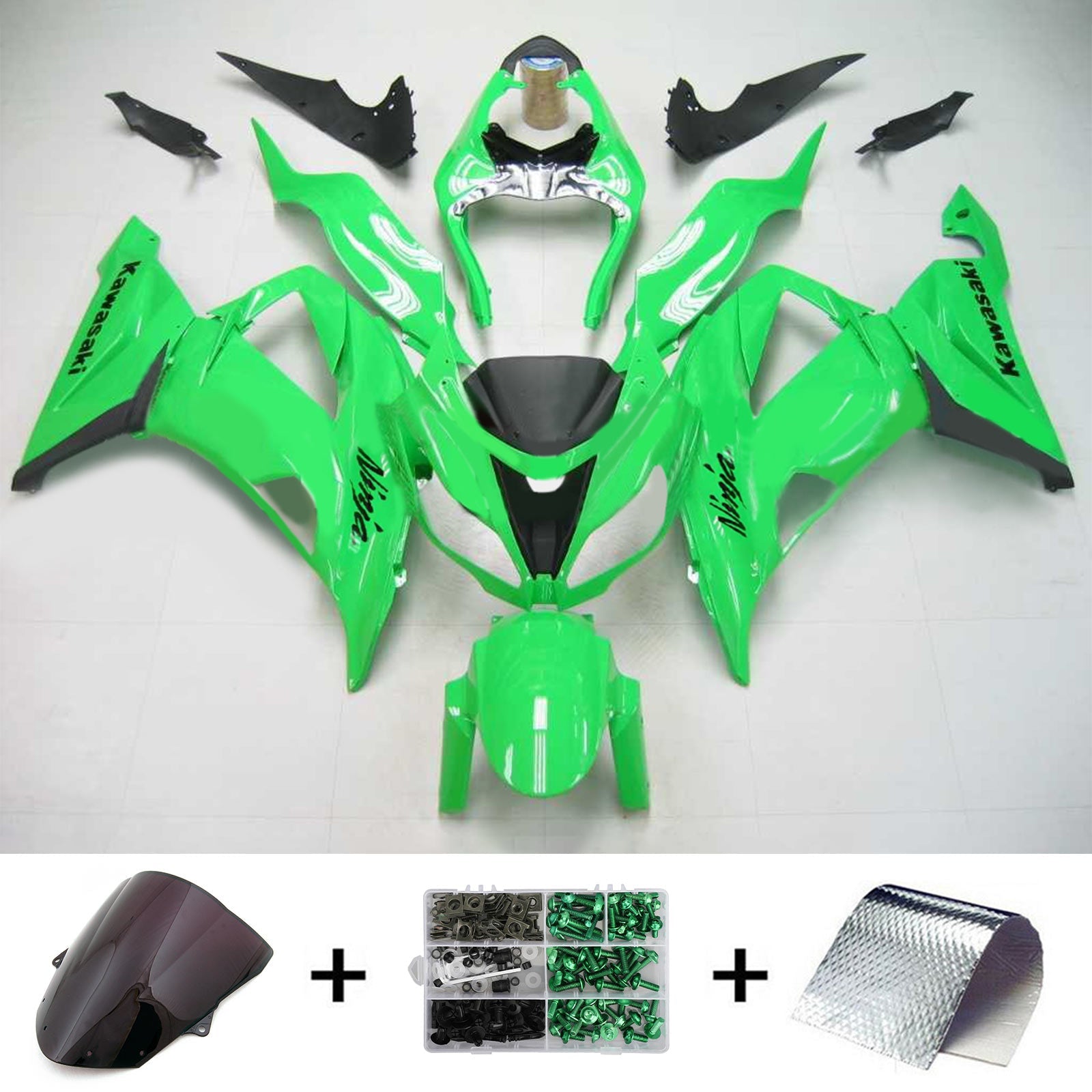 2013-2018 Kawasaki ZX6R 636 Amotopart Injeksjon Fairing Kit Bodywork Plastic ABS #103