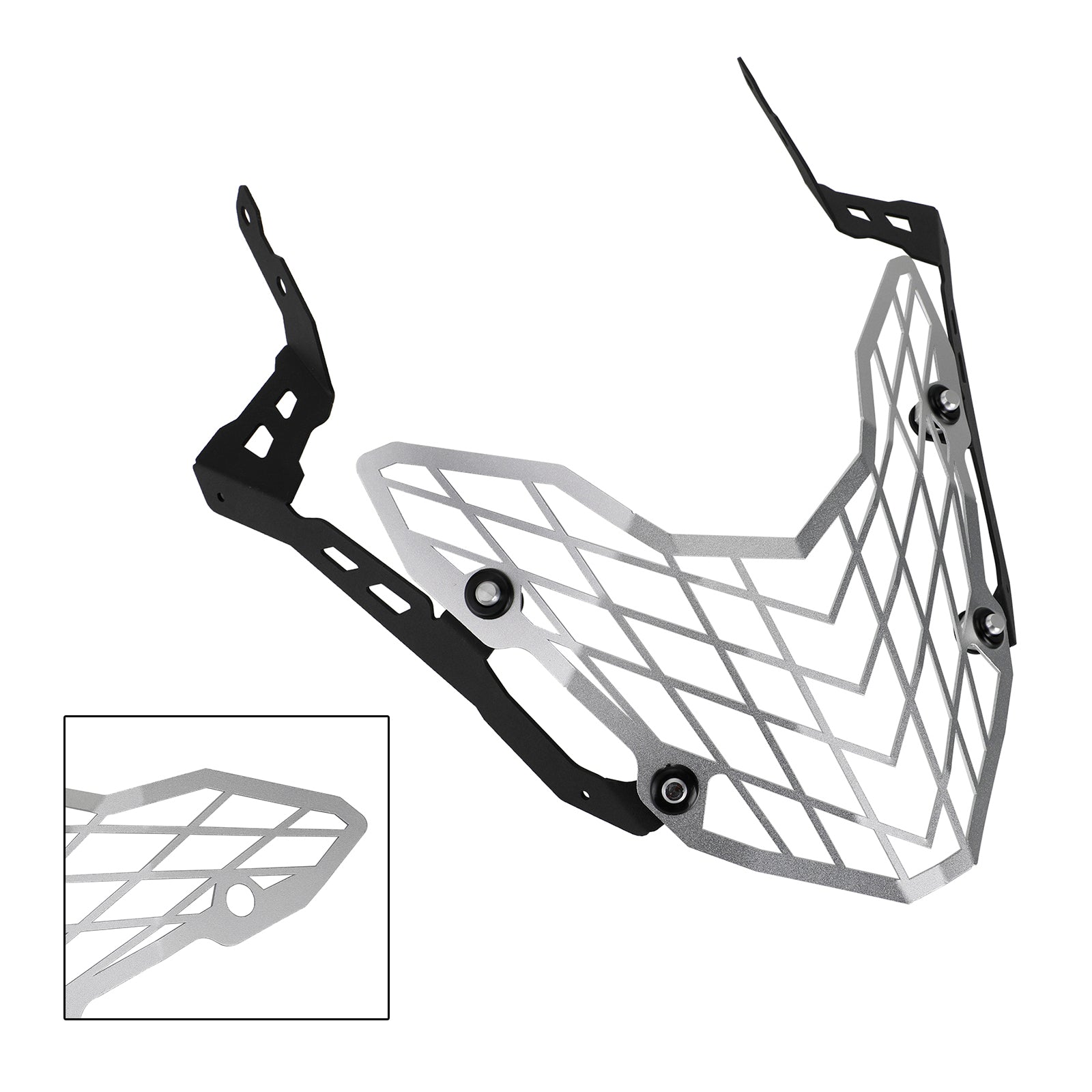 Honda CB500X 2019 2020 Hovedlysbeskytter Grill Guard Cover CNC Silver