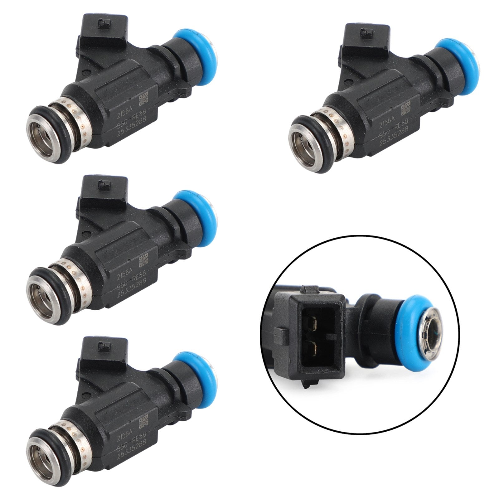 4 Uds inyector de combustible 25335288 apto para fueraborda Mercury Mariner 60HP 2002-2006